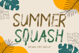 Summer Squash Font