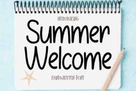 Summer Welcome Font