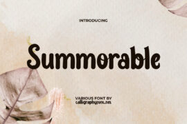 SummorableDemo Font