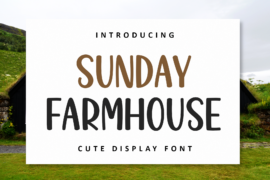 Sunday Farmhouse Font