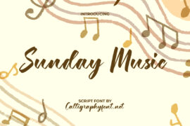 Sunday Music Demo Font