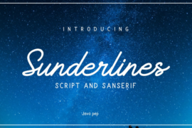 Sunderlines Demo Font