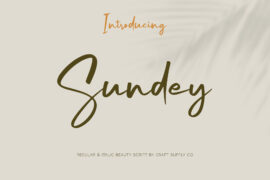 Sundey Free Font Family