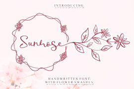 Sunrose – Personal Use Font