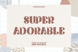 SuperAdorableDemo Font