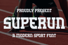SUPERUN Font