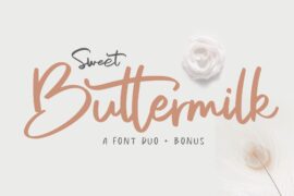 Sweet Buttermilk Script Font