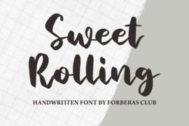 Sweet Rolling Font