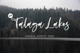 Talaga Lakes Font