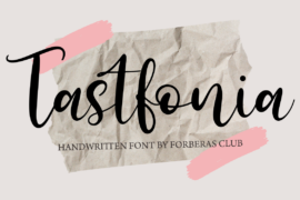 Tastfonia Font