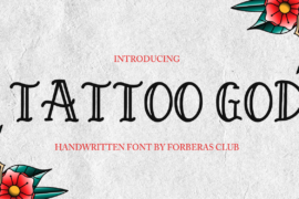 tattoo god demo Font