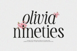 TBJ Olivia Nineties Demo Font Family
