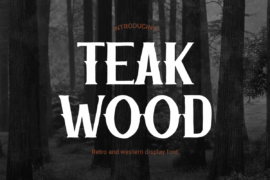 TEAKWOOD Font