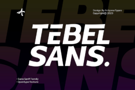 Tebel Sans Font