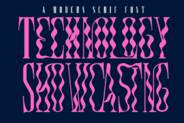Technology Showcasing Demo Font