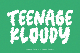 Teenage Kloudy Font