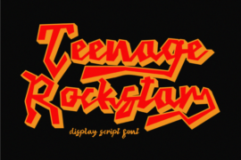 Teenage Rockstar Demo Font