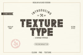 Texture Type Round Font