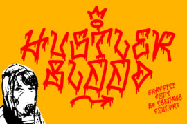 TF Hustler Blood DEMO Font