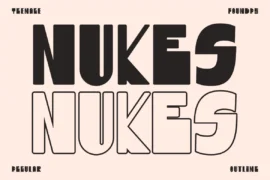TF Nukes DEMO Font