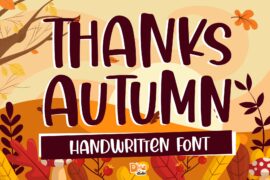 Thanks Autumn Font