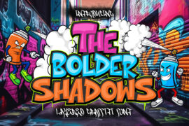 The bolder shadow Font Family
