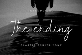 The ending Font