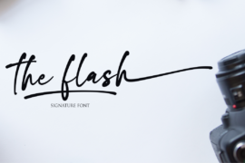 The flash Font