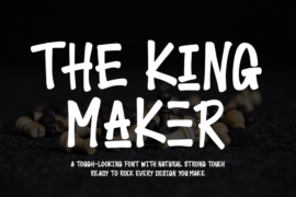 The King Maker-Personal use Font