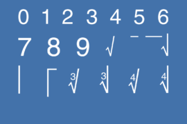 The Radical Sign Font