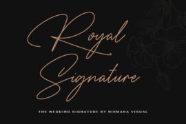 The Wedding Signature Font