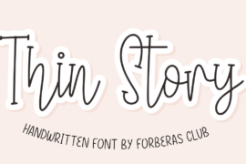 Thin Story Demo Font