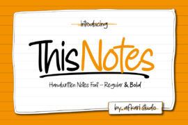 This Notes Font