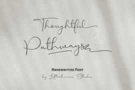 Thoughtful Pathways Free Font