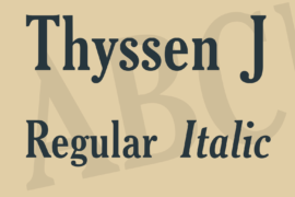 Thyssen J Font Family