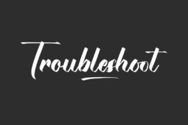 Troubleshoot Demo Font