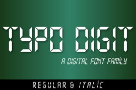 Typo Digit Demo Font Family