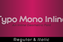 Typo Mono Inline Demo Font Family