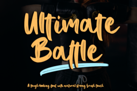 Ultimate Battle – Personal use Font