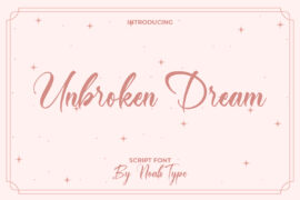 Unbroken Dream Demo Font
