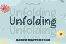 Unfolding Font Family
