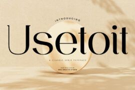 Usetoit Personal Use Font