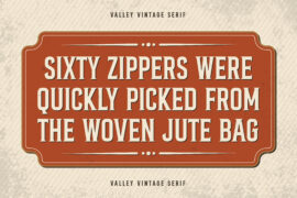 Valley Personal Use Font