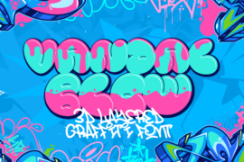 Vandal Blow Graffiti Font Family