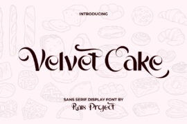 VelvetCakeDemo Font