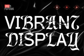 Vibrant-Display Font