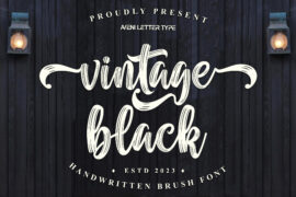 Vintage Black Font