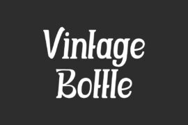 Vintage Bottle Demo Font