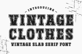 Vintage Clothes Font