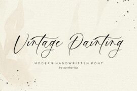 Vintage Painting Font